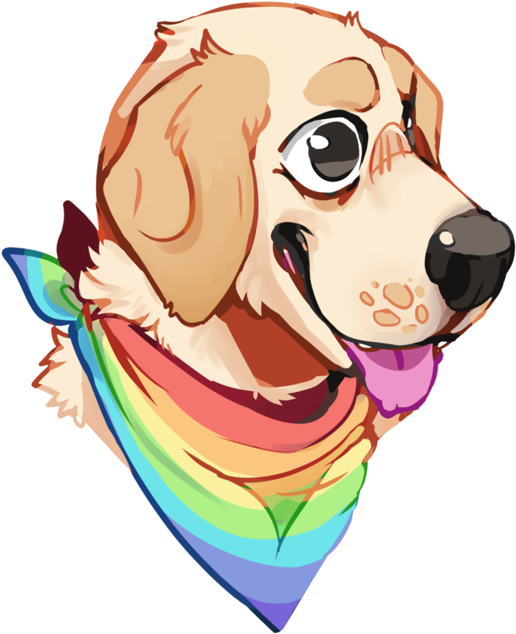 Pride Pup By Aliensphynx - Drawing (819x975)