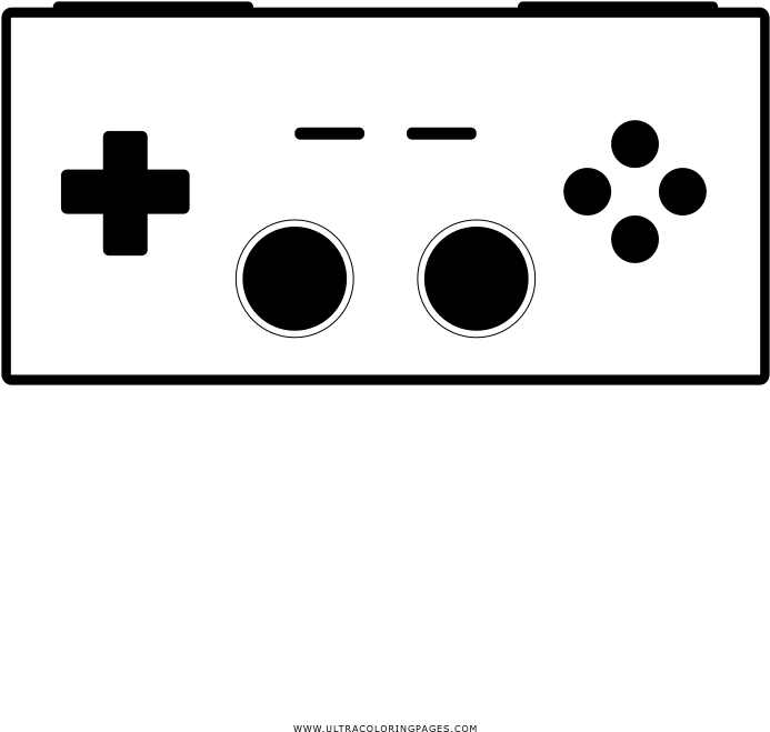 Video Game Controller Coloring Page - Coloring Book (1000x1000)