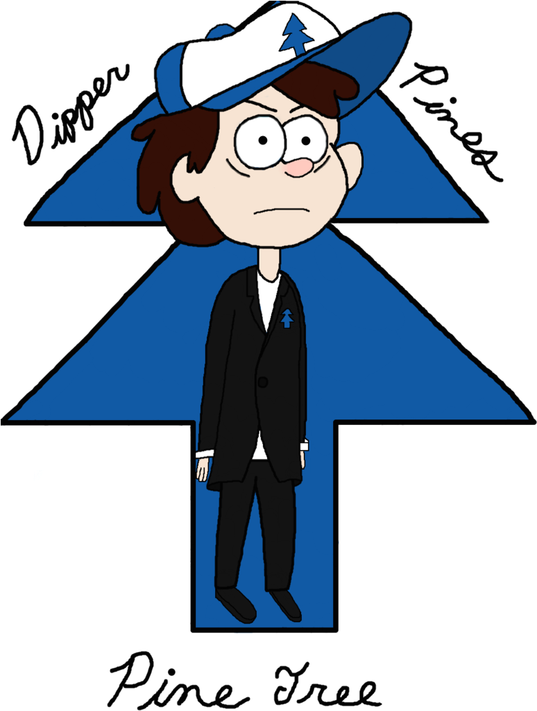 The Pine Tree-digital By Deviantgirl2014 - Cartoon (774x1032)