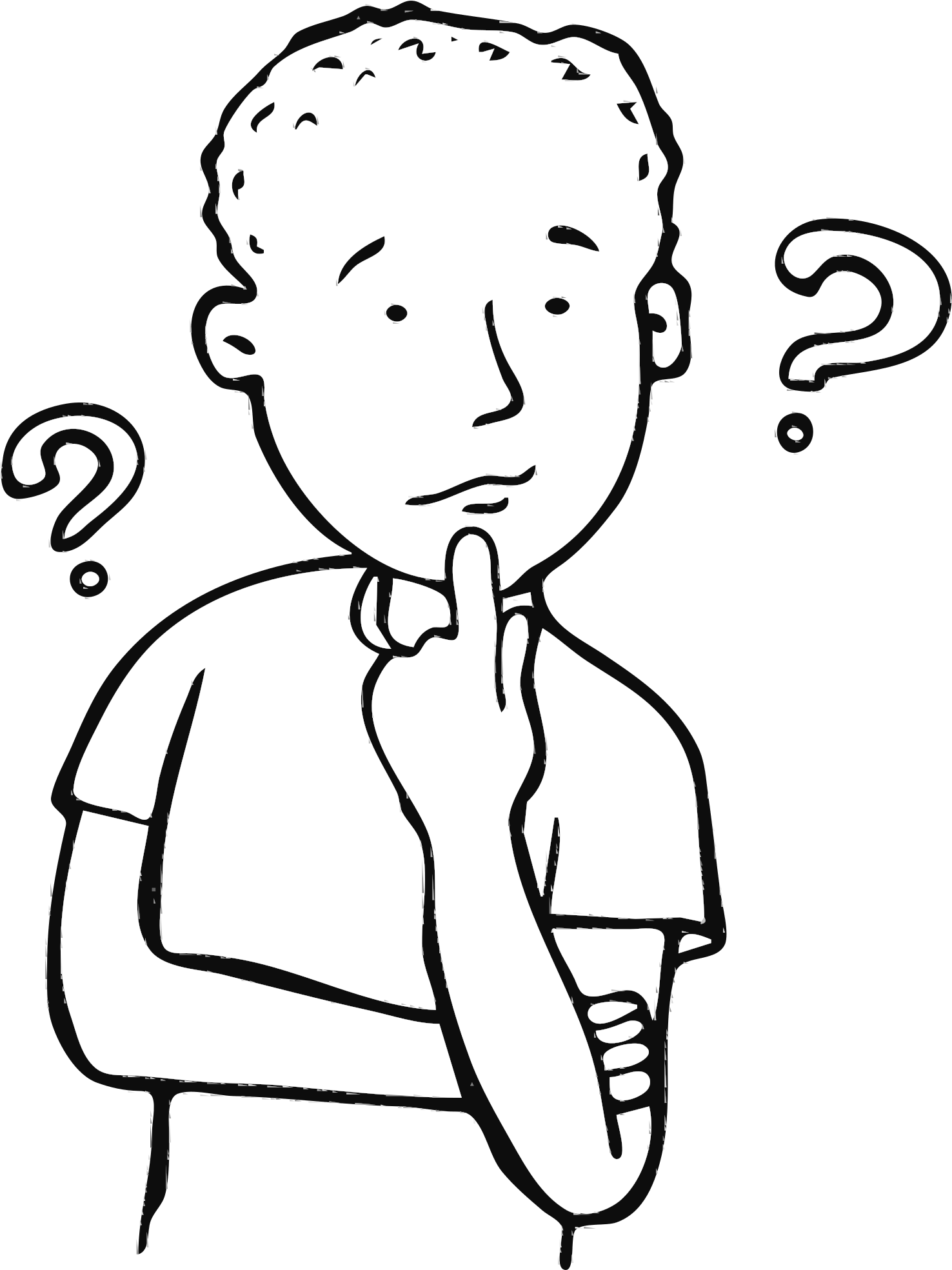 Thinking Clipart (1707x2400)