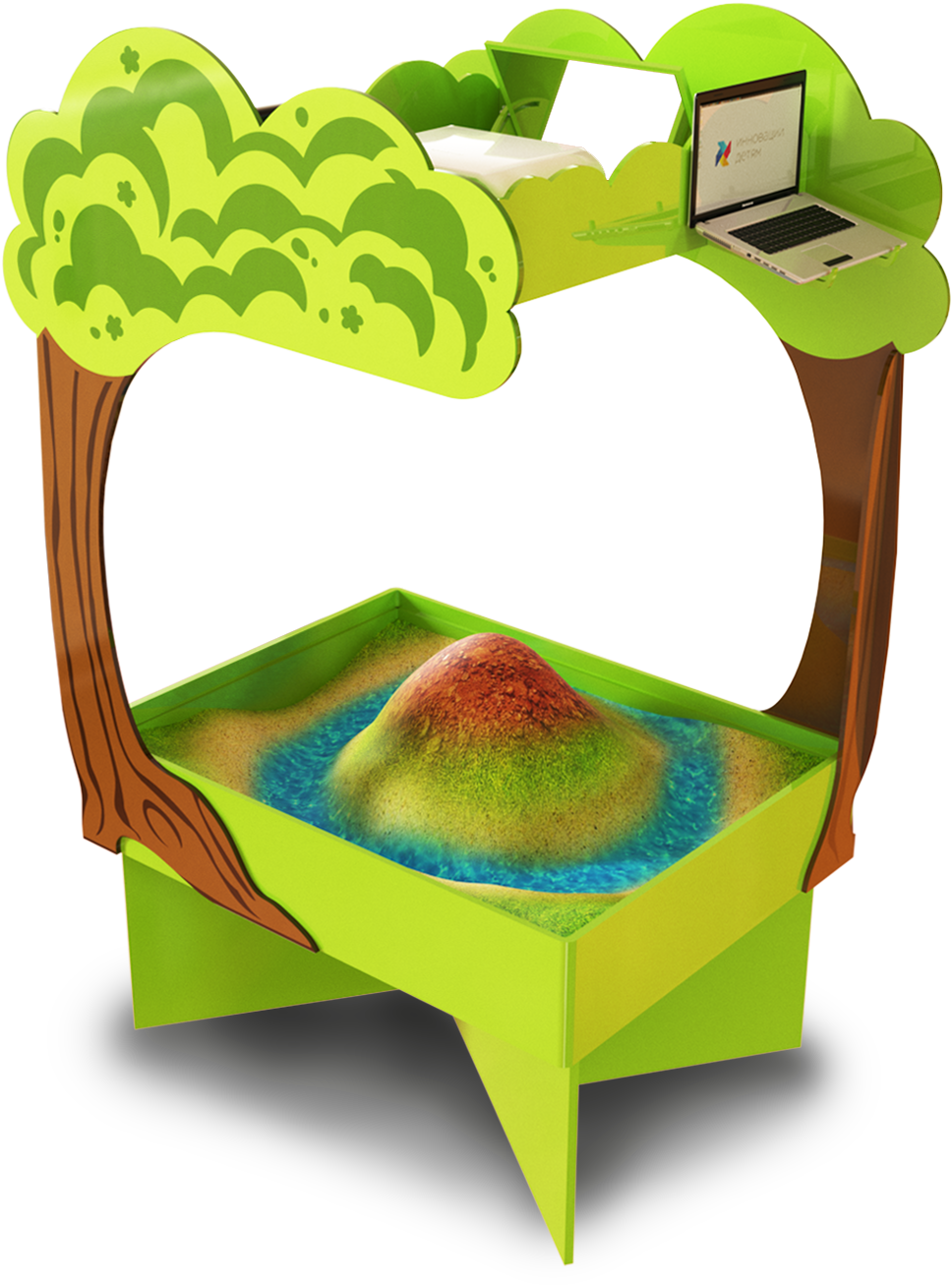 Interactive Sandbox «forrest» - Sandpit (1161x1800)