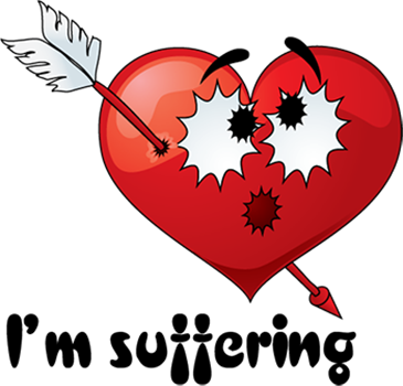 Emotion Heart Sticker - Sticker (365x350)