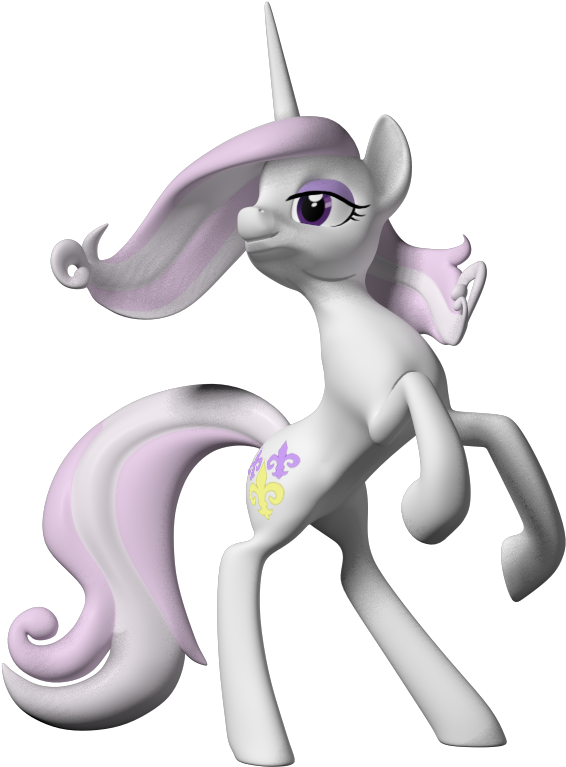 Fleur De Lis 3d Model By Clawed-nyasu - Cartoon (600x800)