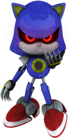 Metal Sonic 3d Render By Mikeylevi - Cartoon (640x480)