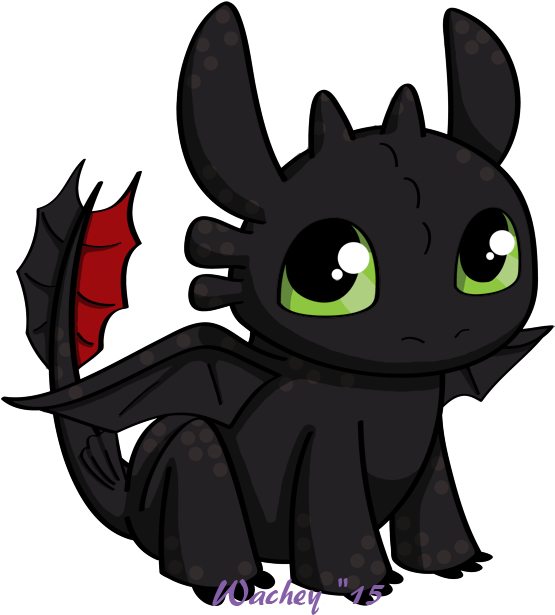 Toothless Fanart By Wachey On Deviantart - Drawing (600x710)