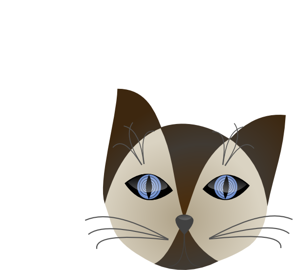 Siamese Cat Clipart - Cat (600x553)