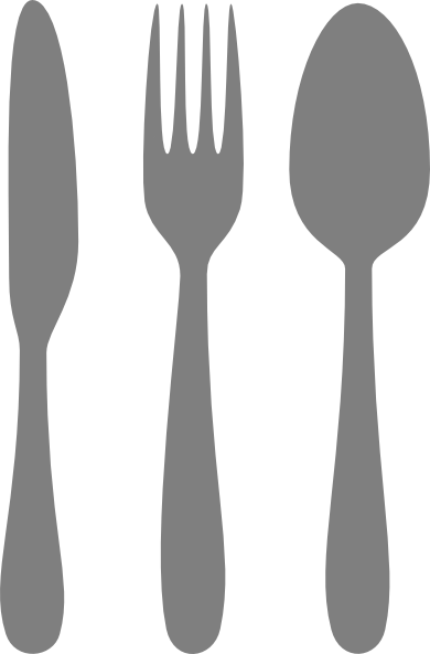 Silverware Clip Art (390x592)