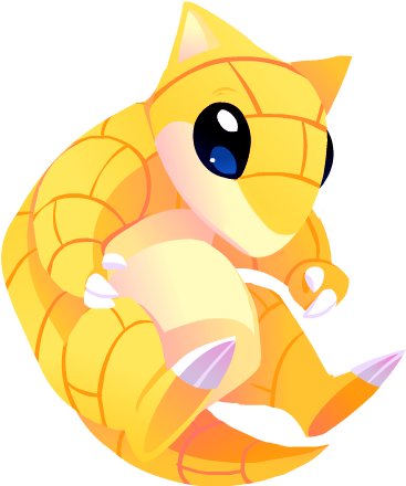 Sandshrew - Cartoon (500x500)