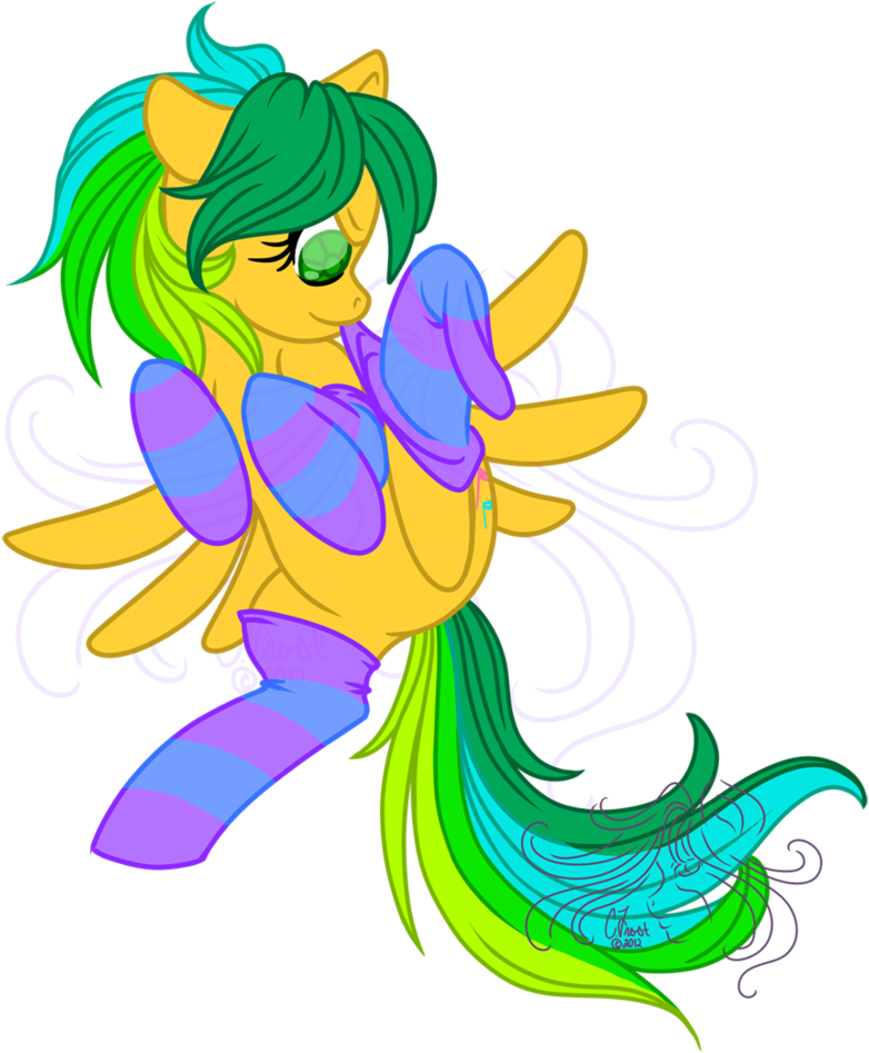 Ponies In Socks - Cartoon (816x979)