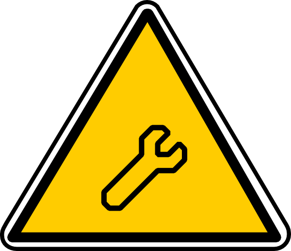 Proceed With Caution Sign Png (600x517)