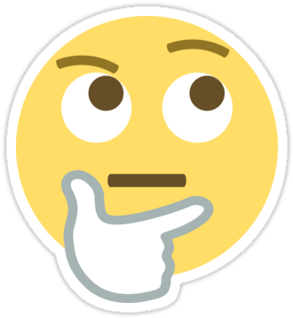 View Hm , - Thinking Emoji (375x360)