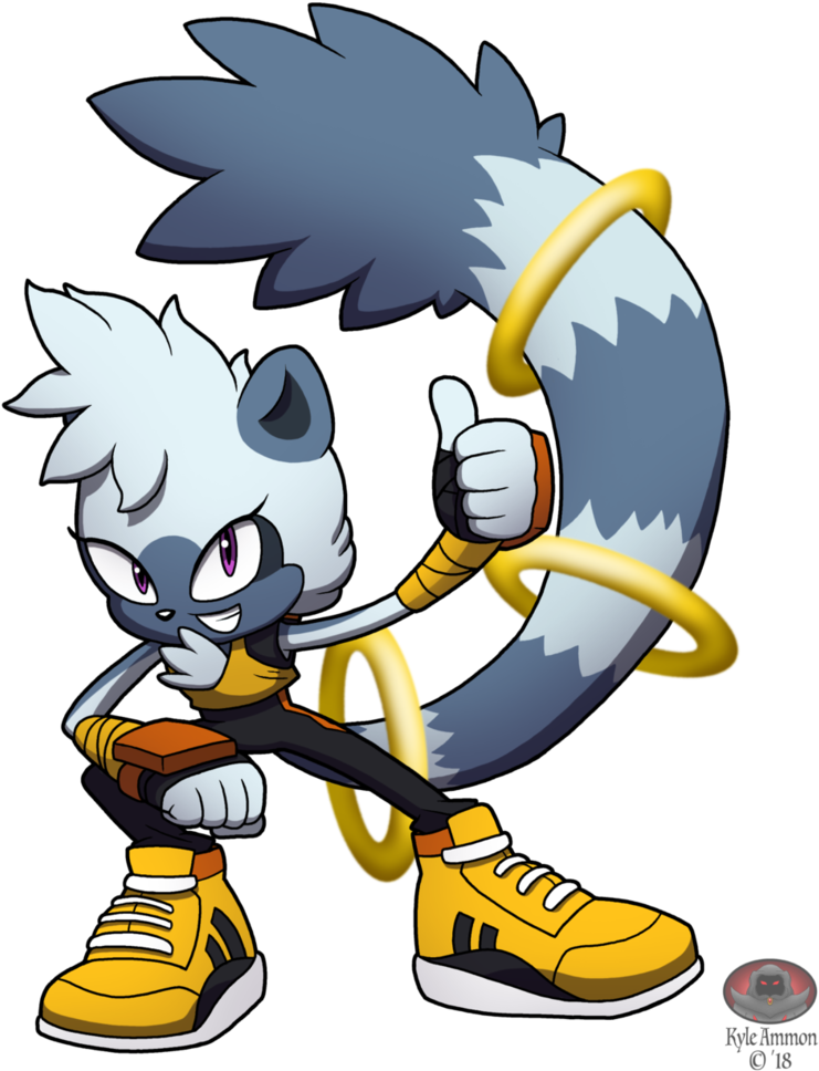Ring Tailed Tangle By Moon Phantom - Moon (806x992)