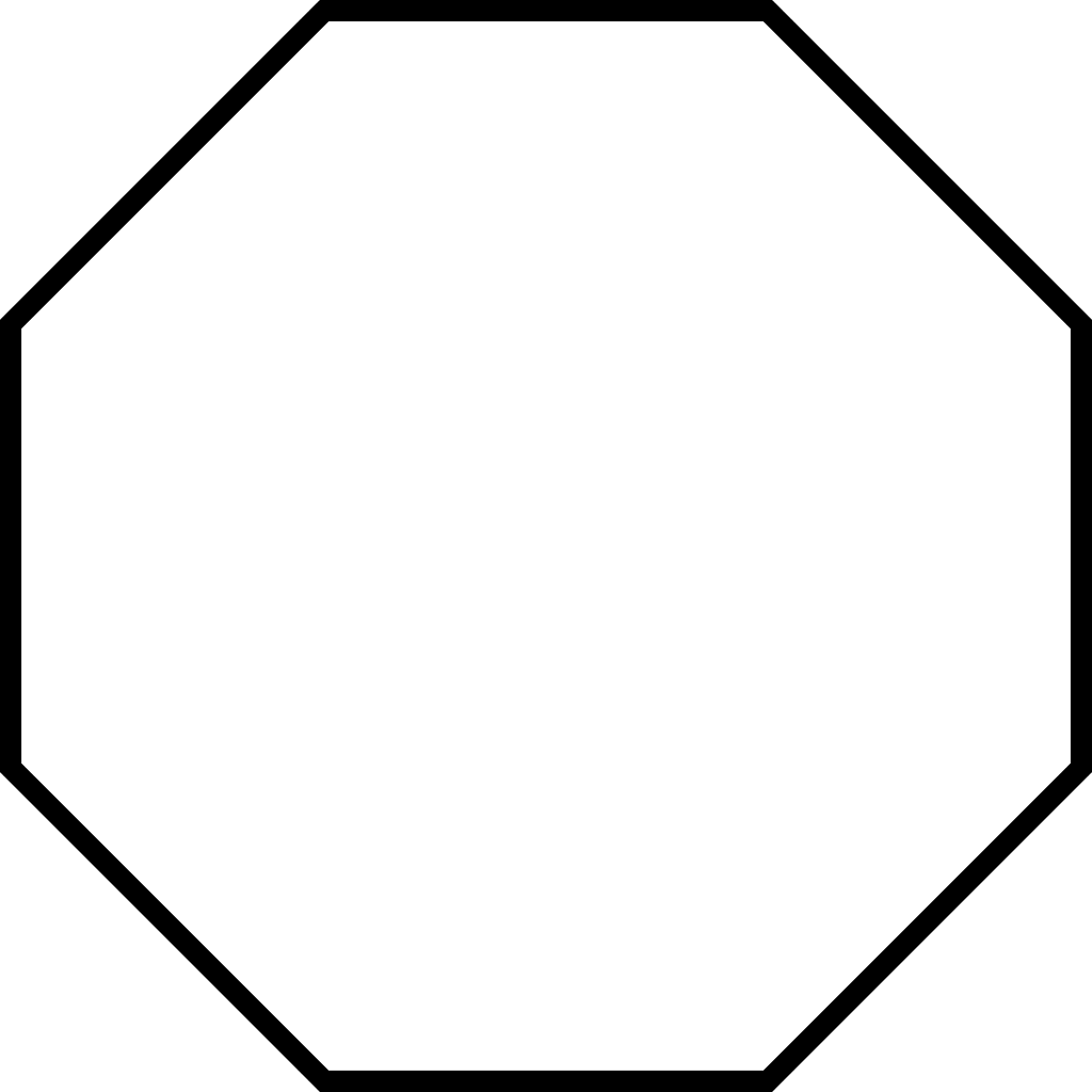 File - Octagon 2 - Svg - Regular Octagon (1024x1024)