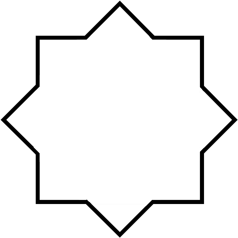 Squared Octagonal Star - Irregular Tridecagon (781x769)