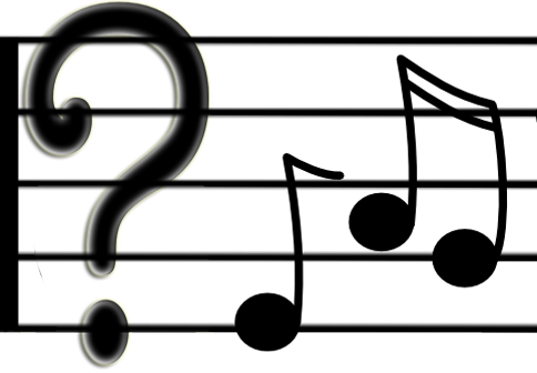 Question Mark Pic - Question Mark And Music (484x336)