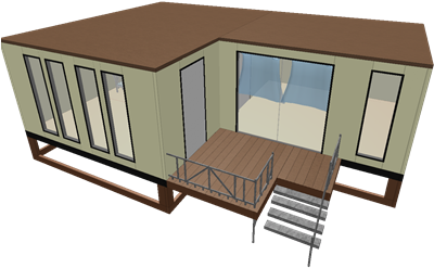 Empty Small Modern House - Coffee Table (420x420)