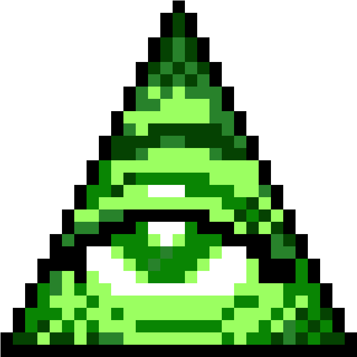 Illuminati Confirmed - Pixel Art Minecraft (1200x1200)