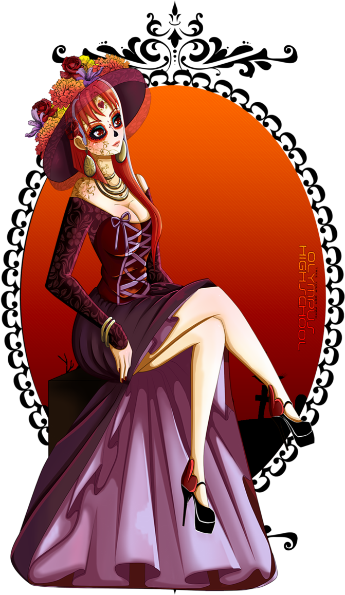 Disfraz Catrina Con Botas - Illustration (691x1157)