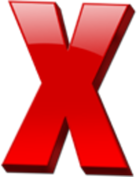 Letter X (600x600)