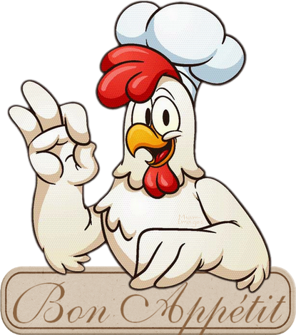 Cartoon Chef Chicken (415x470)