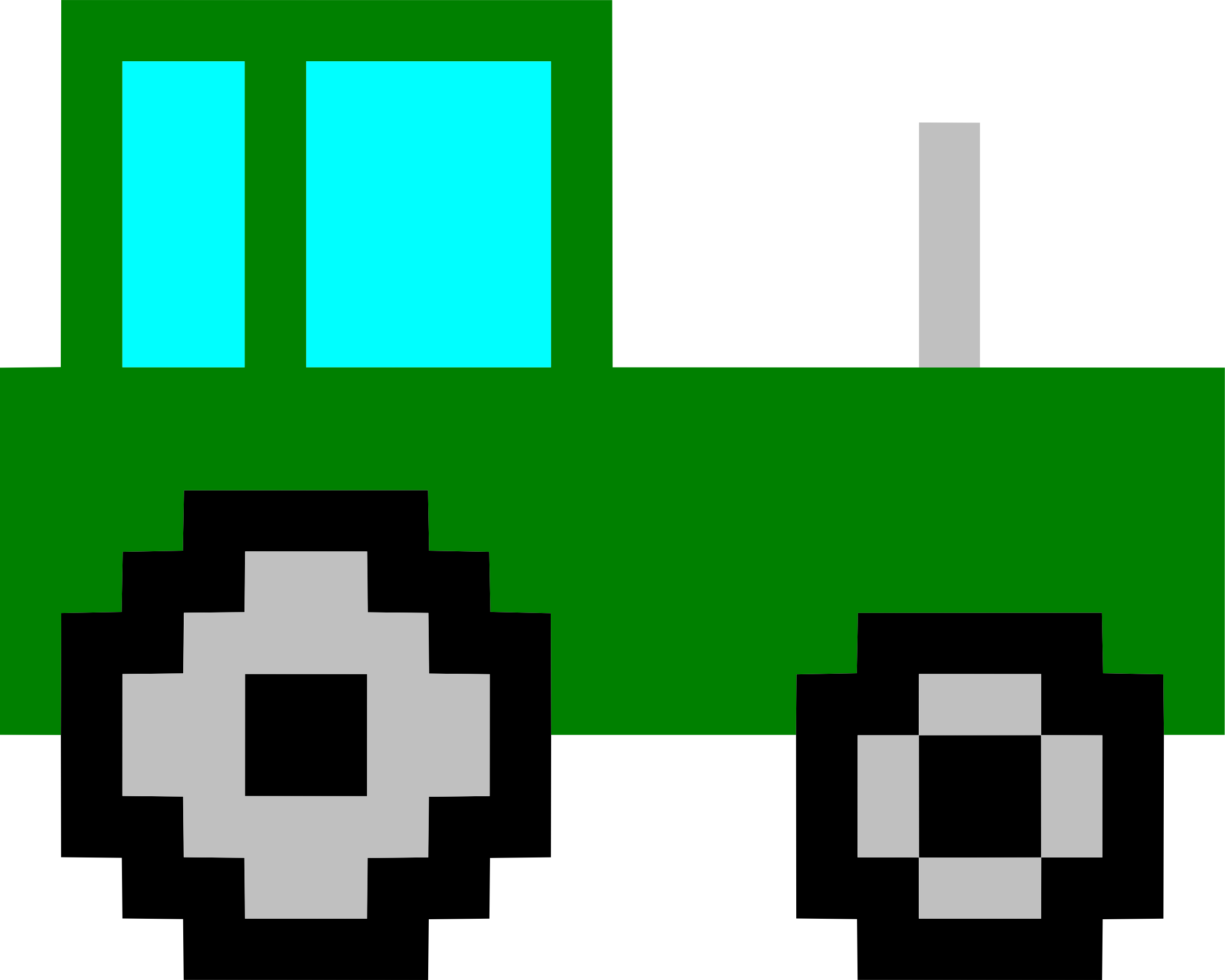 Art Tractor - Tractor Pixel Art (2400x1920)