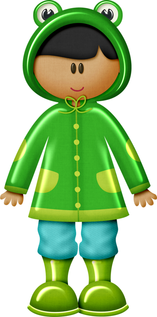 Boy With Frog Raincoat - Child (508x1024)