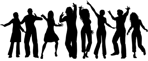 Dinner Friends In Deed - People Dancing (477x324)
