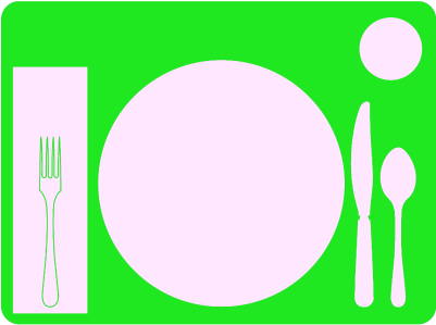 Non-slip Table Setting Place Mat - Table Setting (400x400)