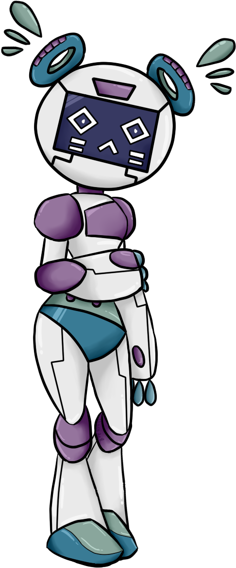 Commission - Sad Robot - Robot (667x1200)