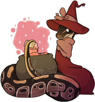 Σ - Snake Ball Python Cute Drawing (400x393)