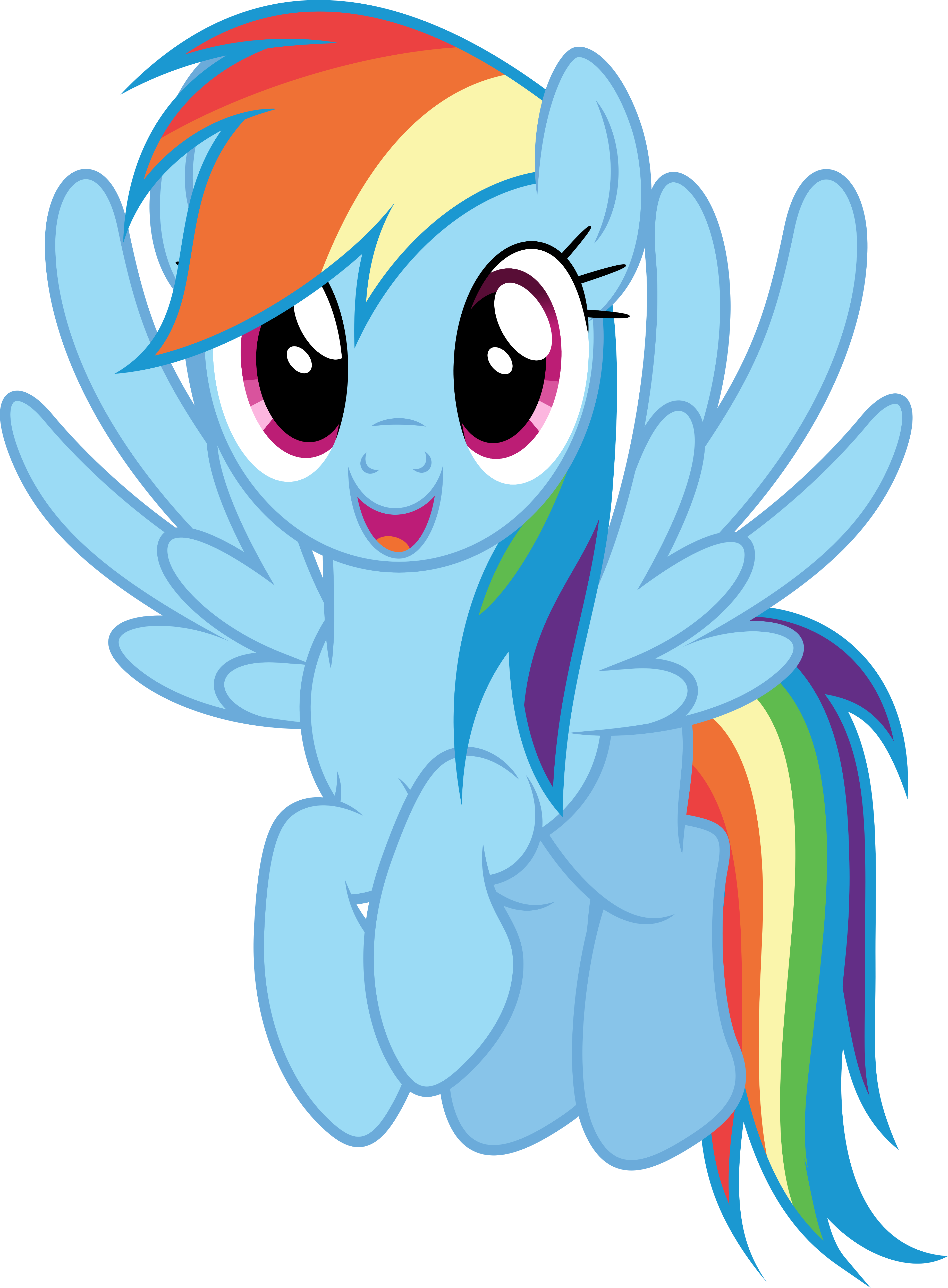 Selinmarsou 1,119 115 Vector - Rainbow Dash Vector (3680x5000)