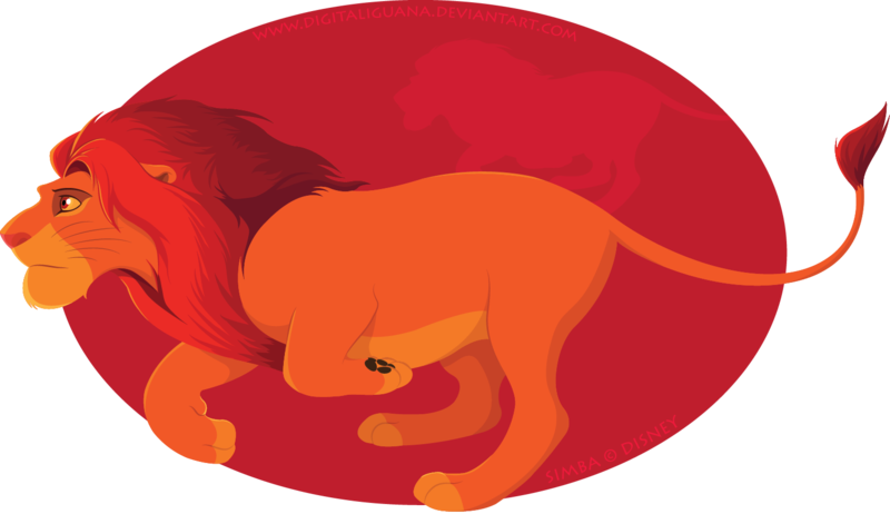 Vector Simba By Digitaliguana - Fish (800x462)