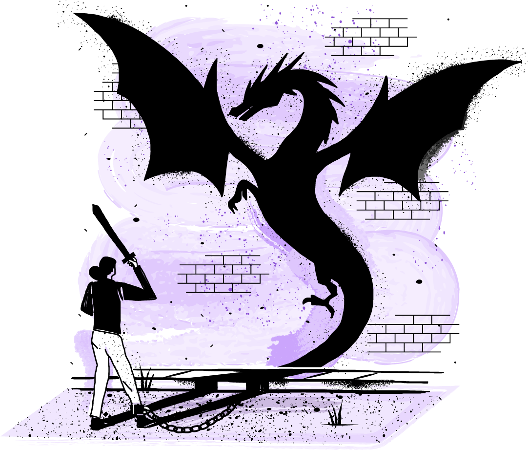 Here Be Dragons - Illustration (1155x1080)