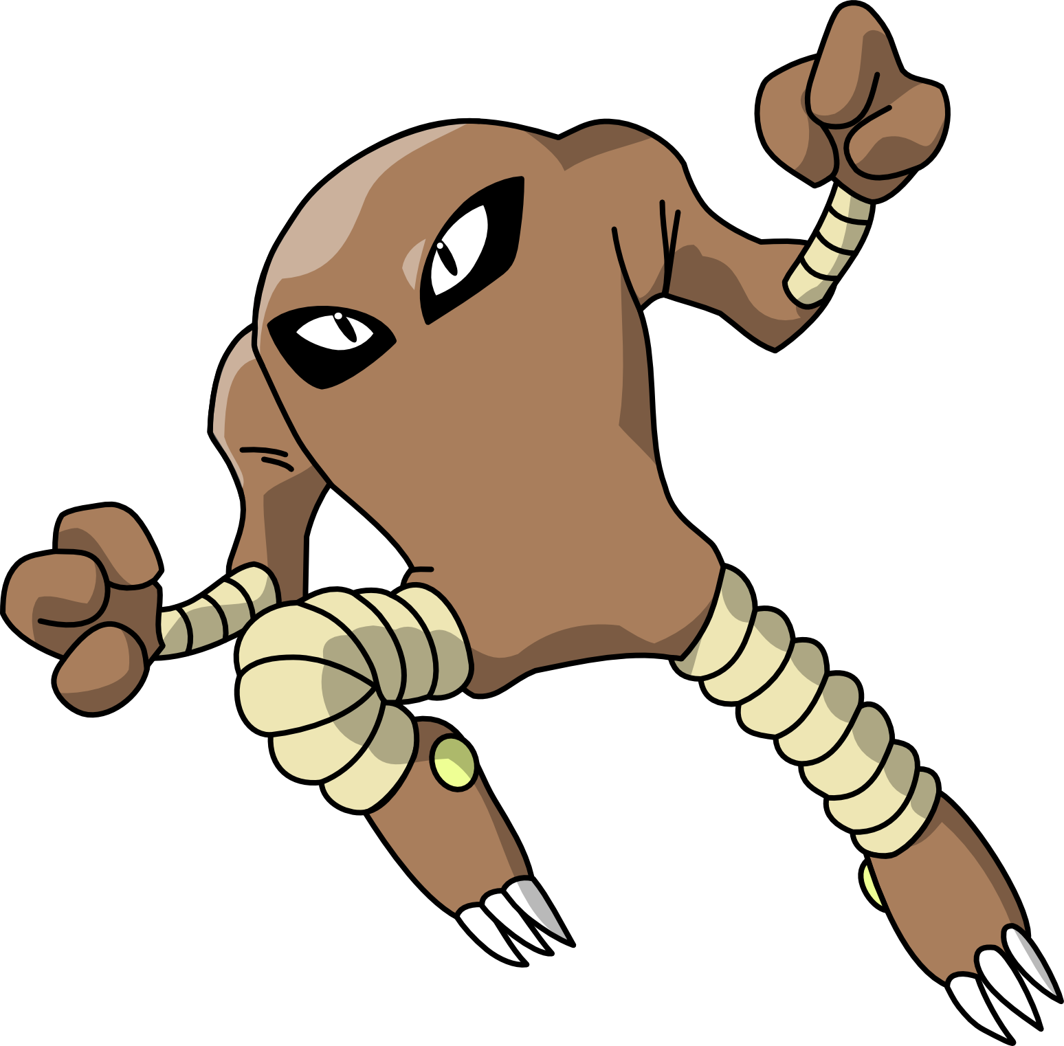 Hitmonlee - Pokemon Hitmonlee (1548x1522)
