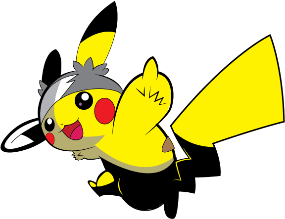 Hip Pikachu Vector By Ainfinity - Art (612x792)