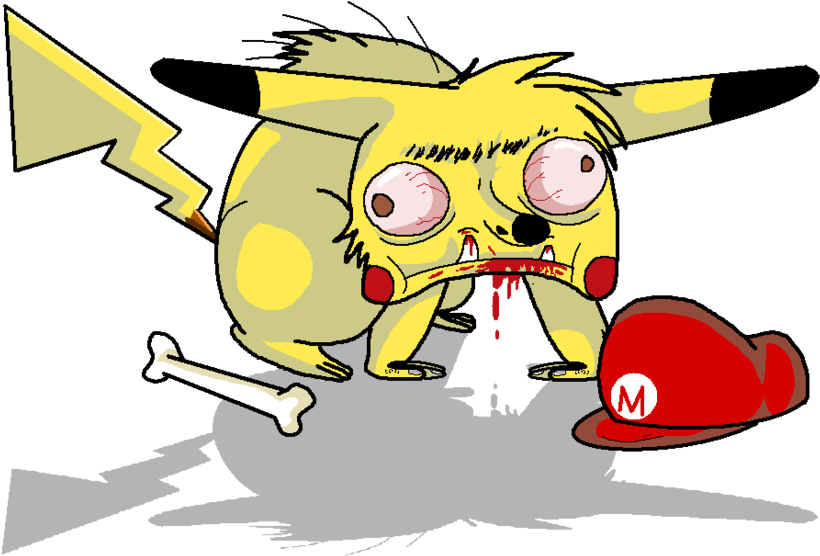 Random Pikachu Doodle By Celestialgalaxies - Cartoon (900x666)