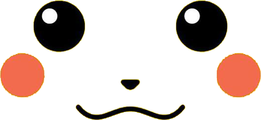 Pikachu Face Clipart (532x246)