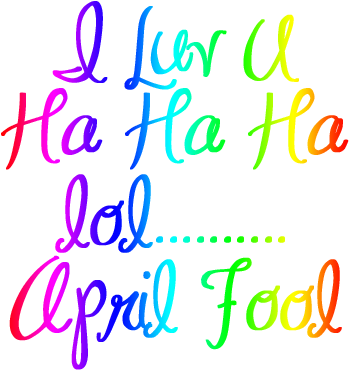 April Fool - Calligraphy (369x395)