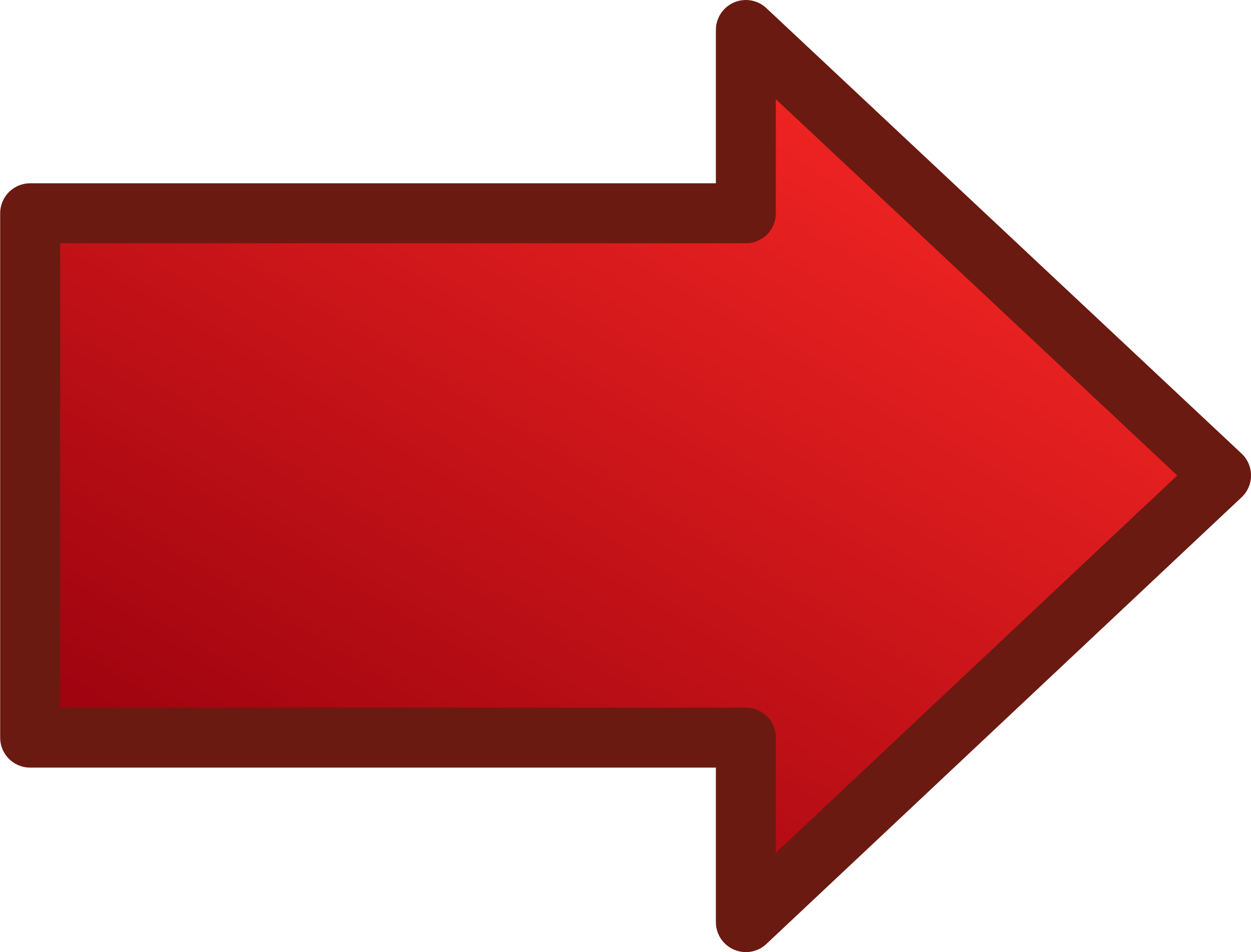 Arrow Clip Art Solid - Arrow Pointing Right (2400x1826)