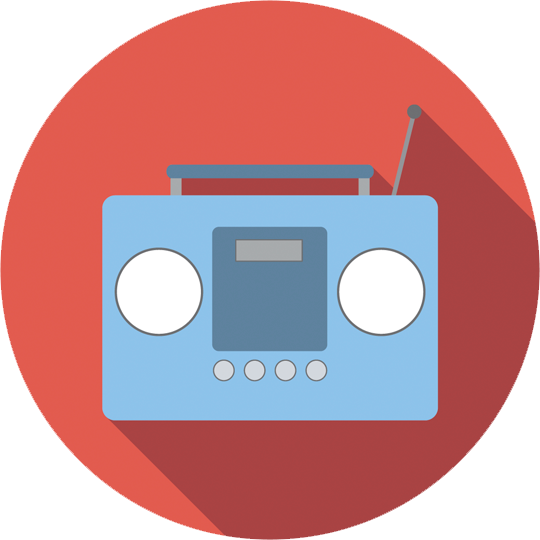 Set 2 Boom Box - Music (540x540)