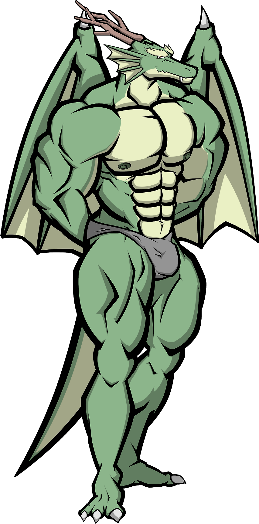 Lazarus Bodybuilder - Cartoon (947x1800)