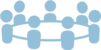 During These Interactive, Example Rich, One Day Workshops - Round Table Icon Png (432x432)