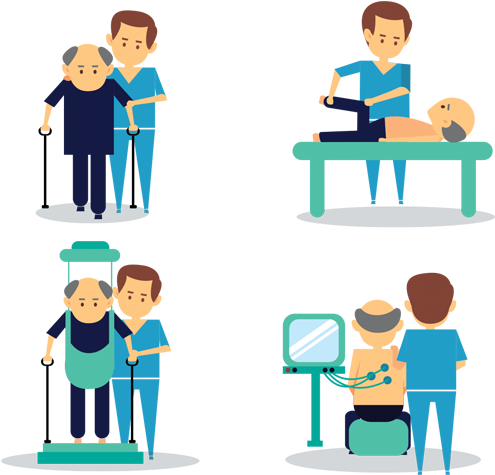 Physiotherapy - Physiotherapist Cartoon (500x500)