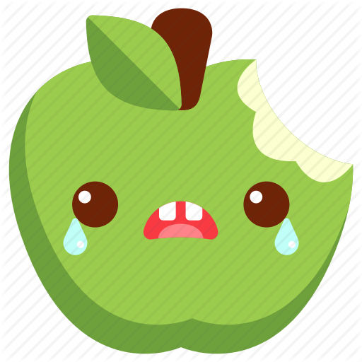 Cute Apple Cartoon (512x512)