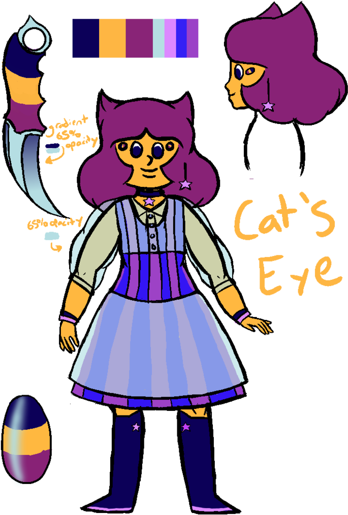 Cat's Eye By Kittyconundrum - Cartoon (762x1048)