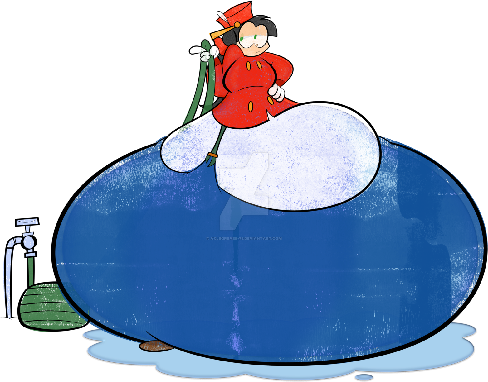 Axlegrease 75 68 0 Bwg Clipart - Gloria's Big Wash (1600x1265)