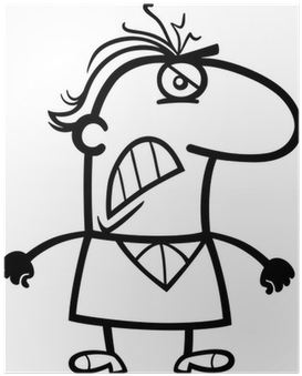 Angry Man Cartoon (400x400)