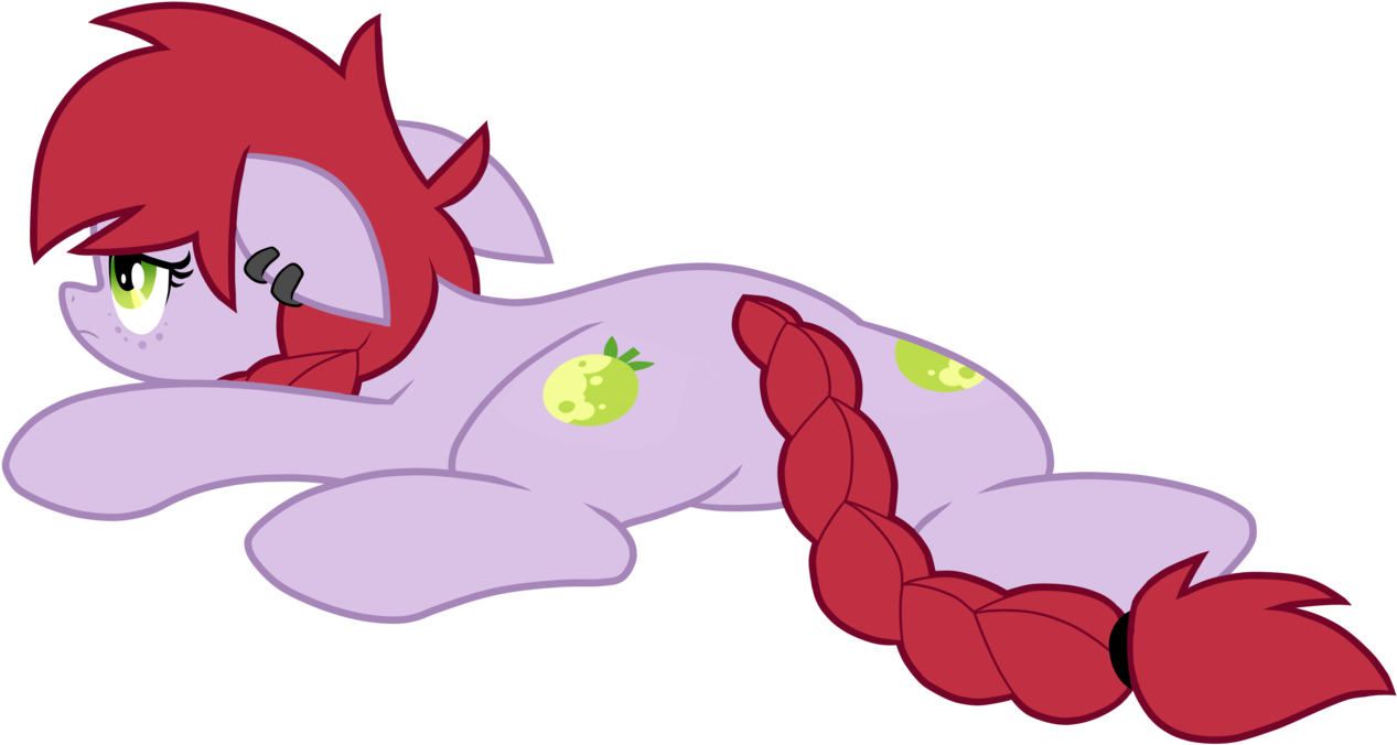 Wingedwolf94, Braid, Flop, Floppy Ears, Laying Down, - Cartoon (1280x690)