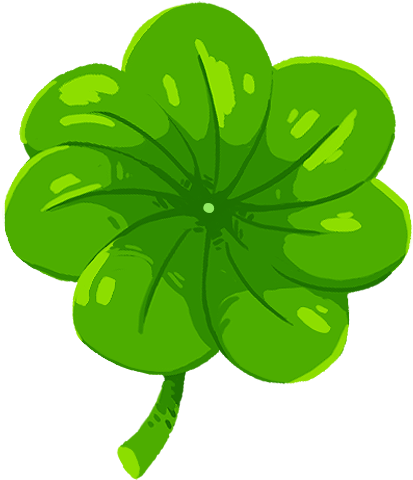 Seven Leaf Clover - Illustration (500x500)