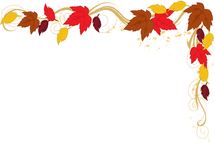 Pictures - Transparent Leaf Border Fall (702x523)